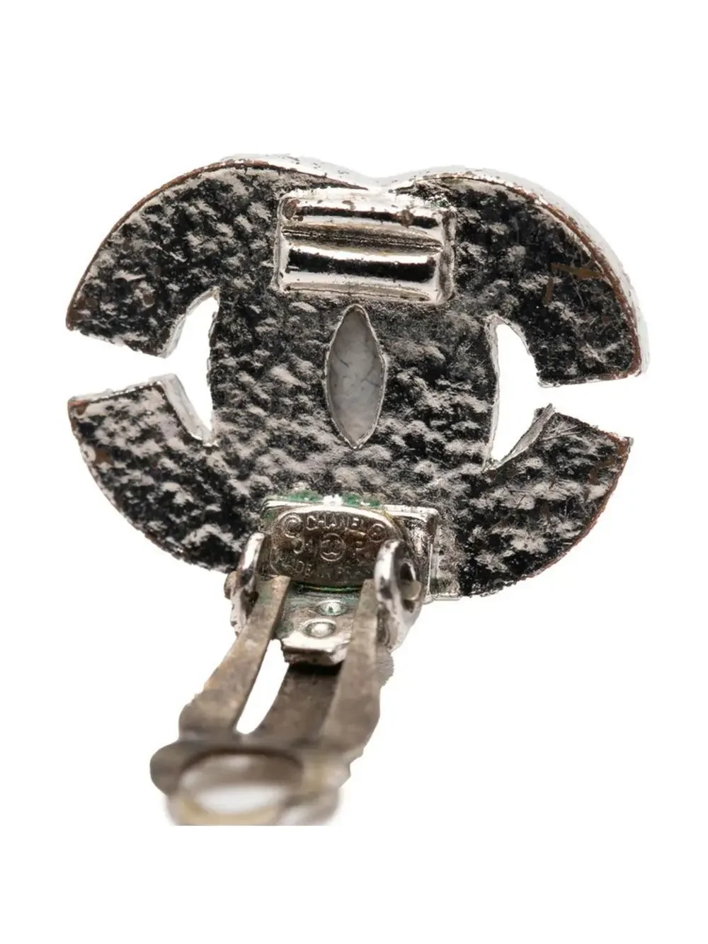 Chanel Cc Logo Clip-On Earrings Metal #276047C76B